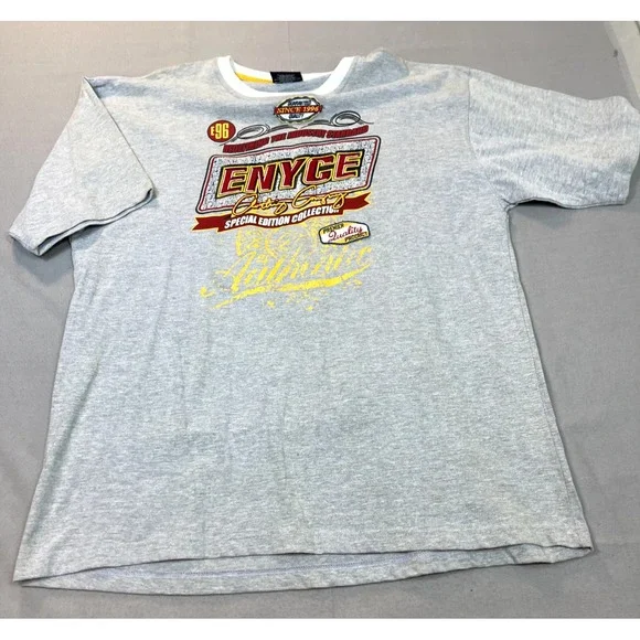 Enyce Shirt Men's Size 2XL Gray Short Sleeve Skater Grunge Crew Neck Y2K Tee - Picture 2 of 10